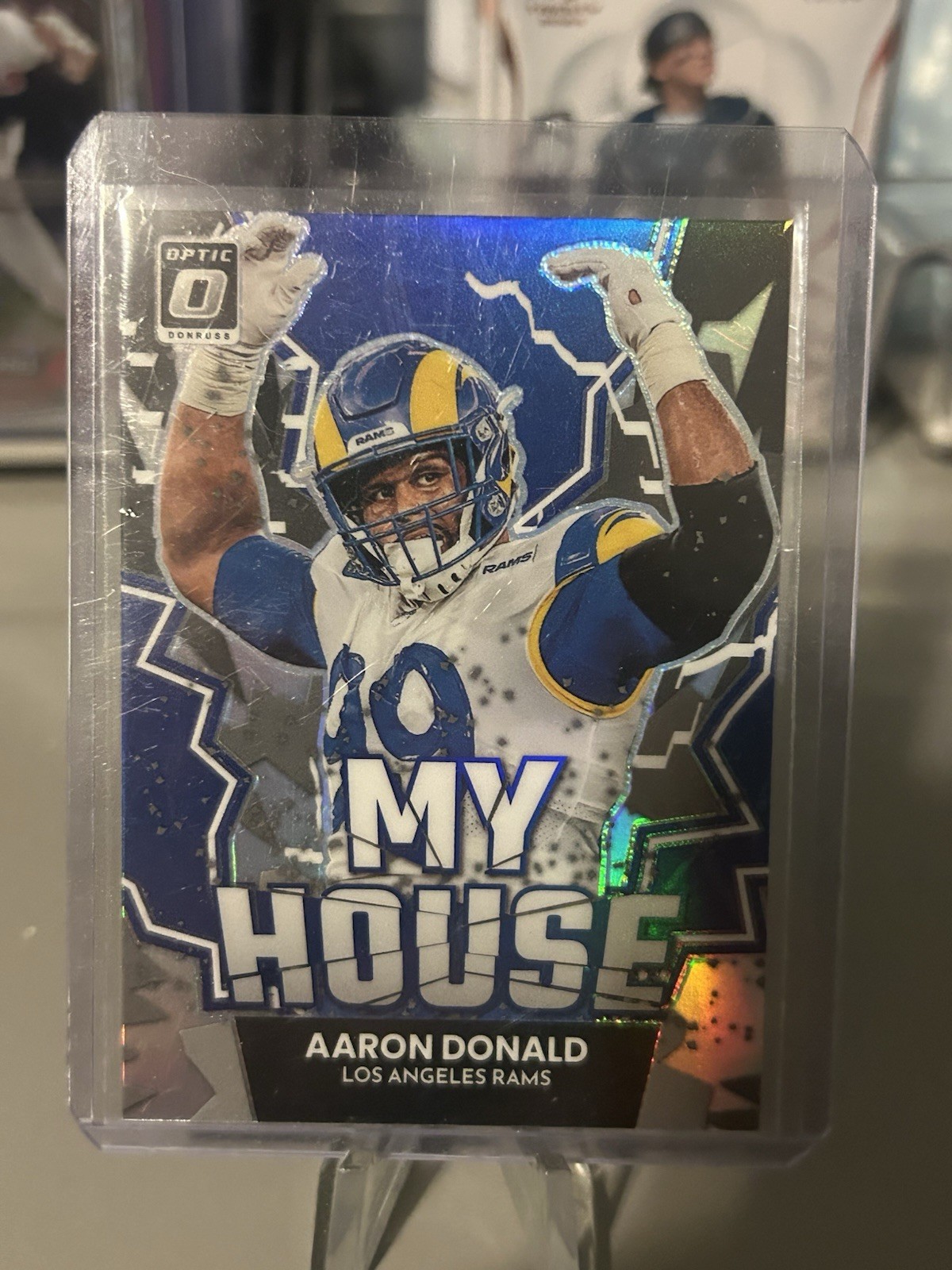 2022 Donruss Optic Football Aaron Donald My House Silver Optic Rams