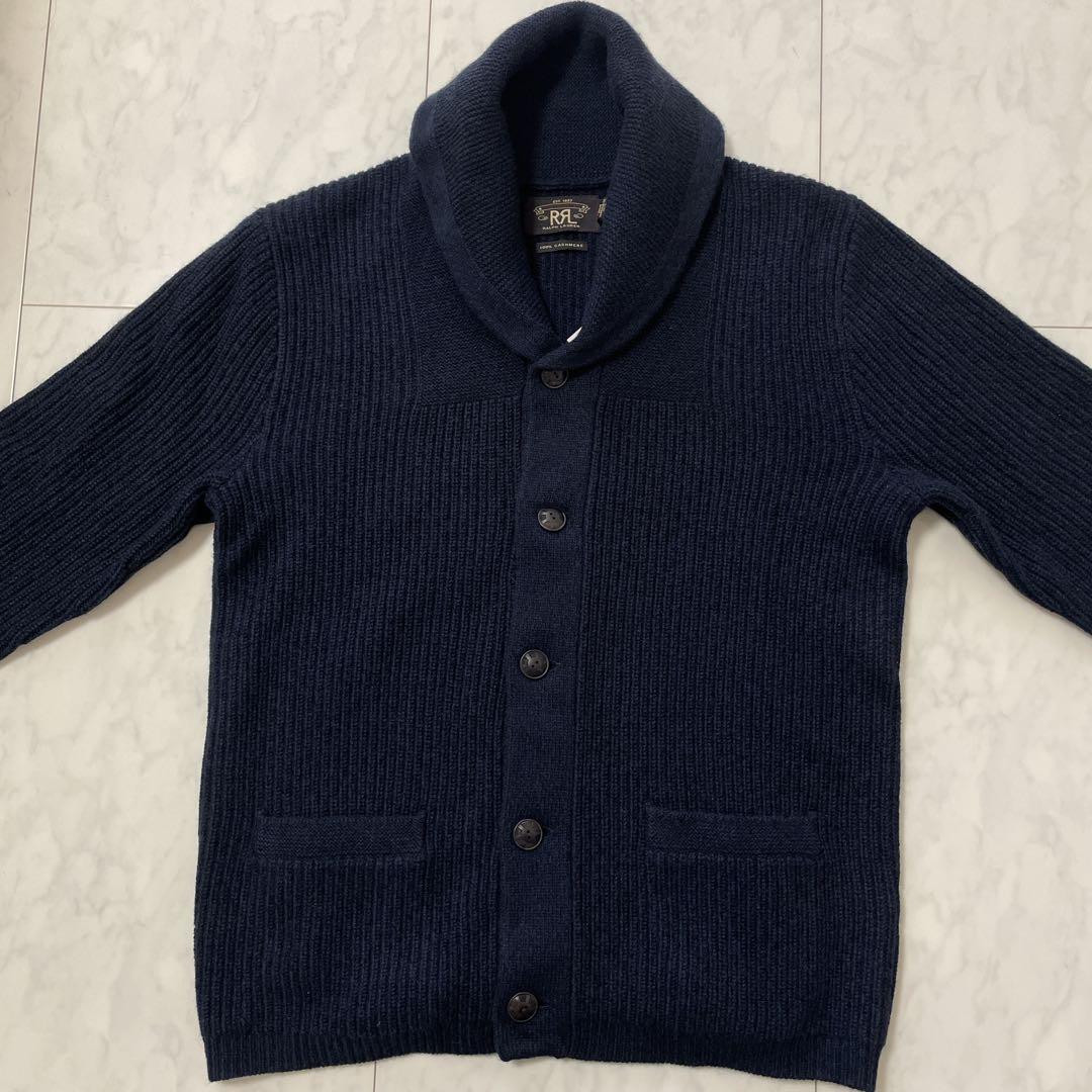 トップス RRL CASHMERE CARDIGAN S Ralph Lauren RRL Maroon Cashmere Wool Shawl Collar Knit