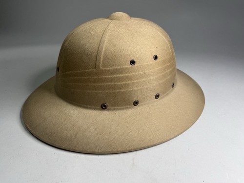 Vintage 1948 Hawley Jumanji Style African Pith Helmet Military Safari Hard Hat - Picture 3 of 11