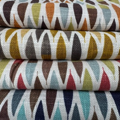 Upholstery Fabric, Retro Leaf Geometric, Teardrop Weave(4 Styles) - By the Yard