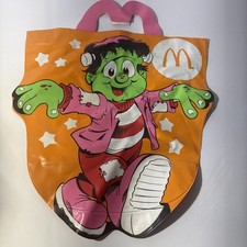 Vintage 90's McDonalds Halloween Trick Treat Bag Frankenstein Monster Happy Meal