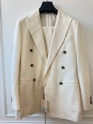 Suitsupply Havana Herren Anzug Off-White Zweireiher Neu mit Etikett