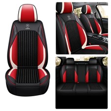 Schwarz Rot PU Leder Autositzbezüge Luxus Auto für Porsche 5-seats