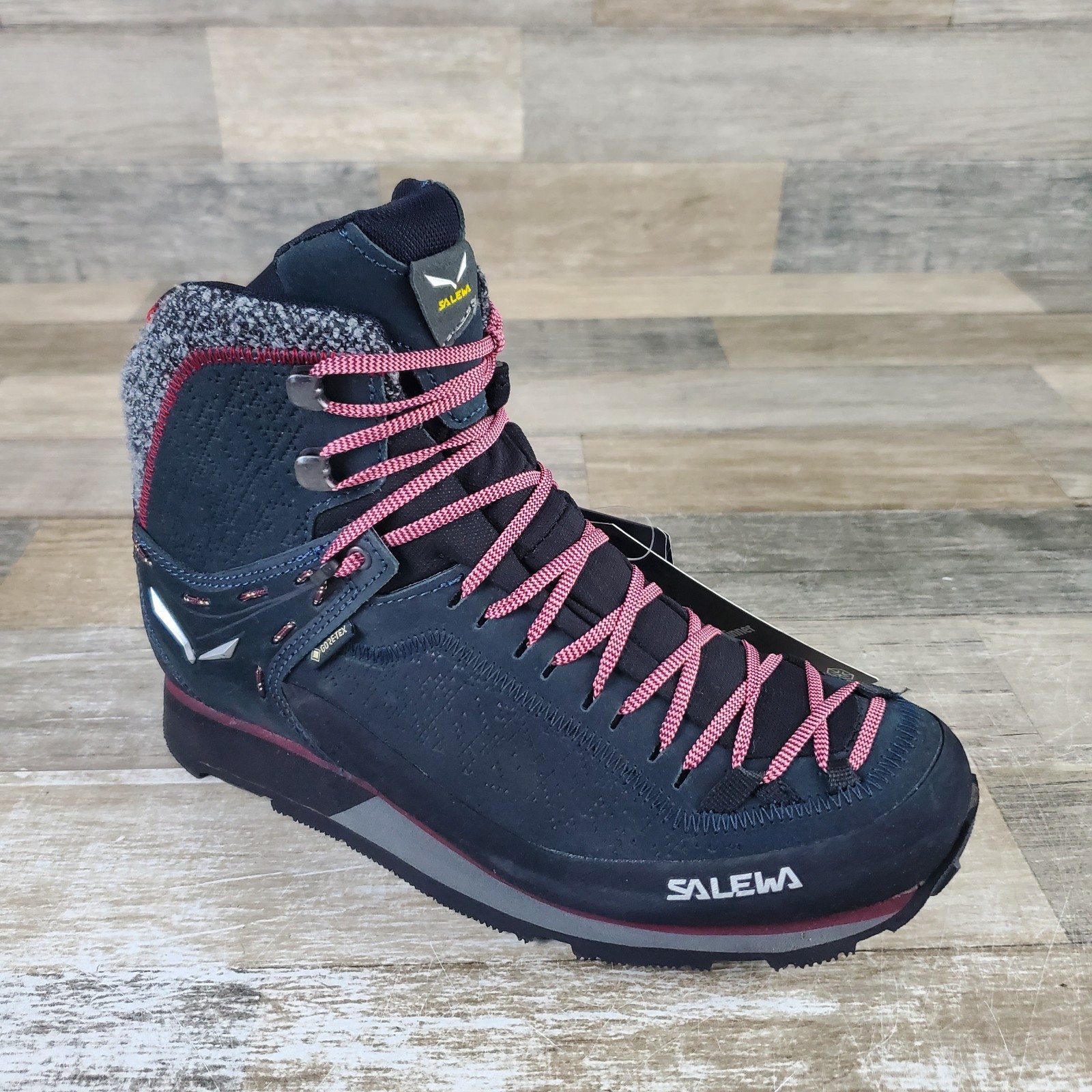 Salewa MTN Trainer 2 Invierno GTX Mujeres Zapatos de Senderismo Talla 7 Negro Con Cordones Medio Top