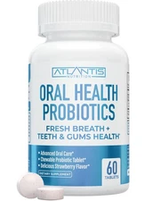 Oral Probiotics Chewable Tablet - Dental Probiotic for Gum Care & Teeth Care ...