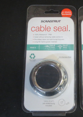 SCANSTRUT Vertical Cable Seal, Stainless Steel, 12 mm - 15 mm (0.47''-0.59'')