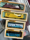 Lot of 4 Bachmann HO Scale The Rock Open Hopper Gerbers Logs Burlington Northern
