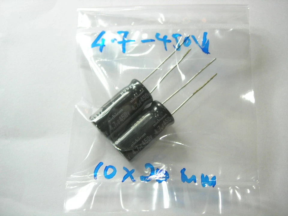 4.7uf450v capasistor nichicon 4.7uf-450v (3pcs) - Image 2 of 2
