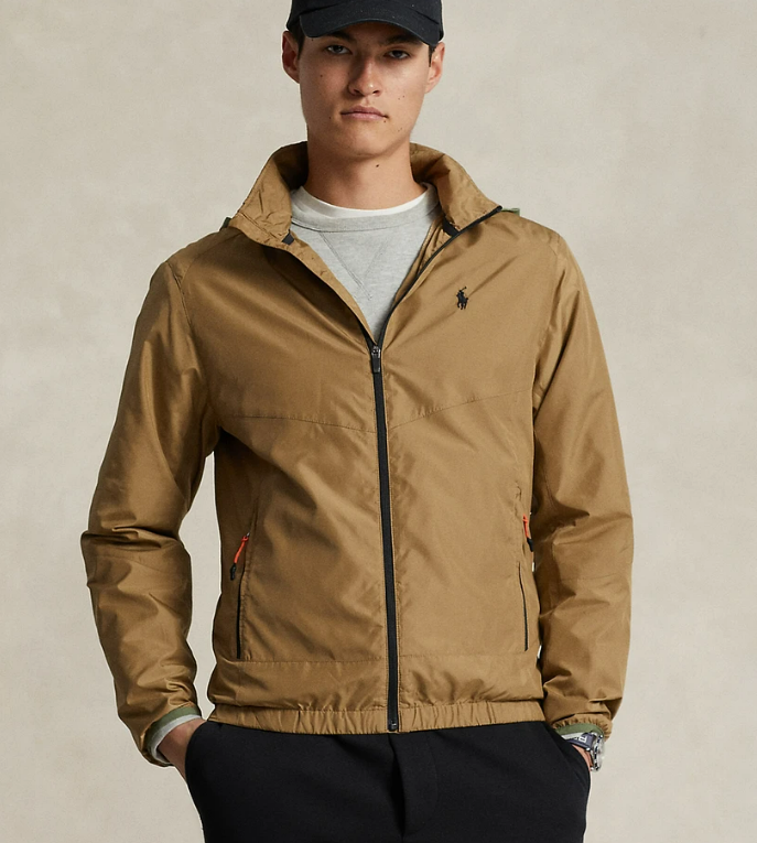 POLO RALPH LAUREN レインジャケットメンズ　S　М Mens POLO RALPH LAUREN Water-Repellent Ripstop Jacket Desert