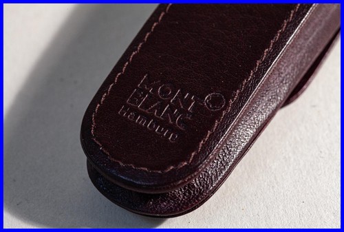 MONTBLANC Meisterstück Bordeaux Red Leather Case For 1 Fountain Pen 149 Size - 第 4/6 張圖片