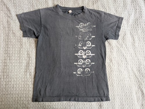 Vintage Santa Monica Airlines Shirt Youth Extra Large Gray Distressed Skateboard