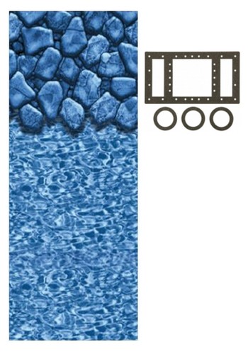 Swimline Rectangular Boulder Beaded 4' Flat Bottom Liner for use w/ Kayak Pools®