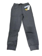 Boys' Adaptive Fleece Jogger Pants - Cat & Jack Gray S (6/7)