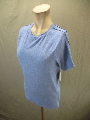 NWT Champion Size L (12-14) Girls Blue Short Sleeve Slim Athletic T-Shirt 613 - Picture 3 of 9