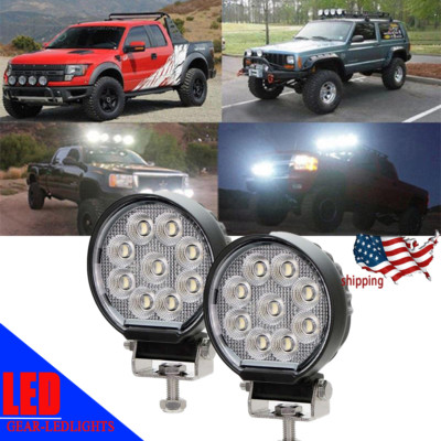 12V 24V LED Work Light Bar Flood Spot Driving Lights Lamp Truck Off-Road SUV UTV