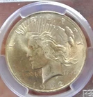 1922 PCGS Grade MS 64 Peace Silver Dollar