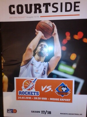 Oettinger Rockets Erfurt/Gotha MBC Weißenfels 24/03/2018 BBL Program