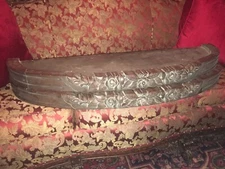 2 Antique Renaissance Carved Rose Flower Bed Canopy Crown Wood Vtg Shelf Ornate