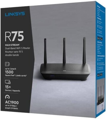 Linksys EA7500V3 Dual-Band Wi-Fi Router R75 Max-Stream AC1900 OPEN BOX UNUSED