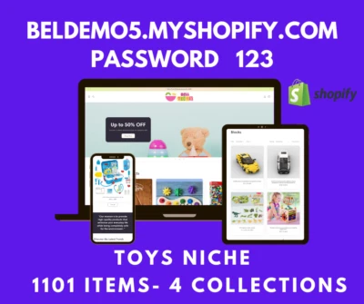 READY-MADE DROPSHIPPING Shopify Store - 1101 Products - Toys niche - Image 1 of 2