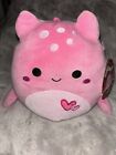Squishmallows 2025 Valentines Day Artin the Loch Ness Monster with Hearts Pink