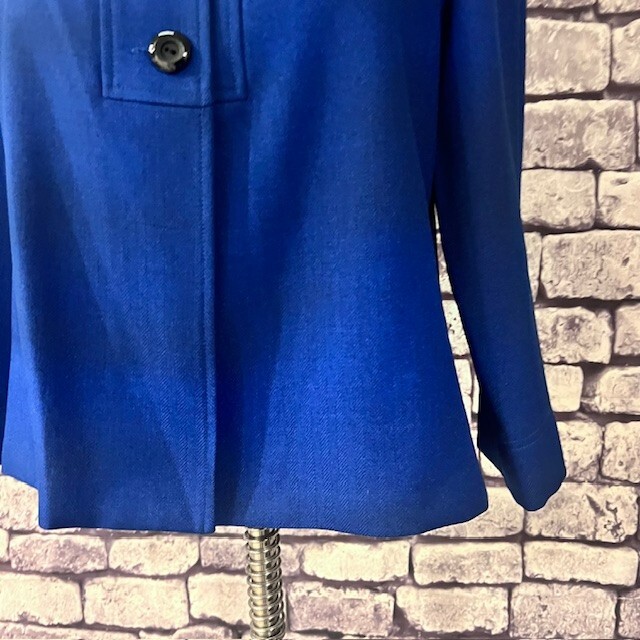 Perceptions Blue 34 Sleeve Button Front Jacket Si… - image 3