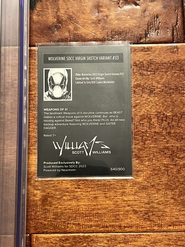 Wolverine #33 CGC SS 9.8 SDCC Exclusive Virgin Sketch Variant Ltd 900 Deadpool - Picture 10 of 10