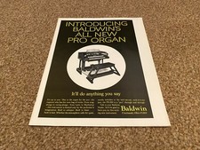 JBF4 ADVERT 11X8 THE BALDWIN ALL NEW PRO ORGAN