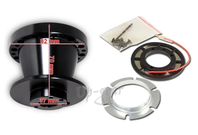 Adaptador HUB de 6 orificios para volante de aluminio negro Honda S2000 T6061 2000-2006 Foto 2 de 3