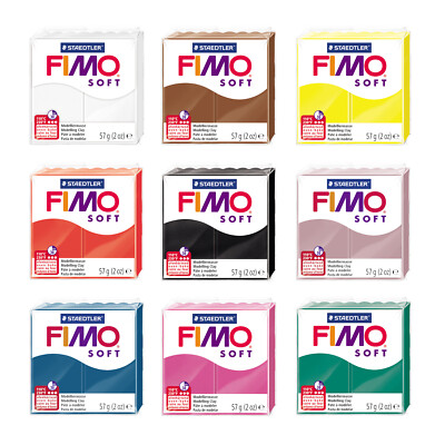 Original FIMO  weiche Modellierung Backofen Backton 57g oder 454g Blöcke * beliebte Farben