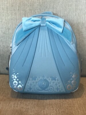 Loungefly Disney Cinderella Blue Bow Dress Mini Backpack NWT  display picture 3