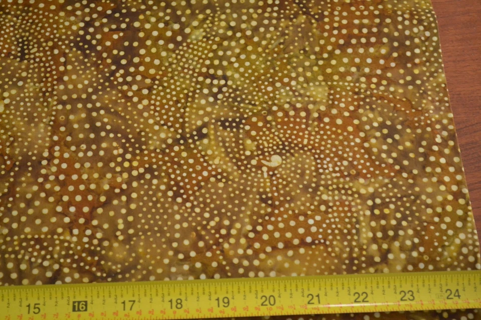 Por 1/2 Yd, Golds & Browns Batik Edredón Algodón, Moda/Tidepool Batiks/4316 16, B318 Foto 3 de 4