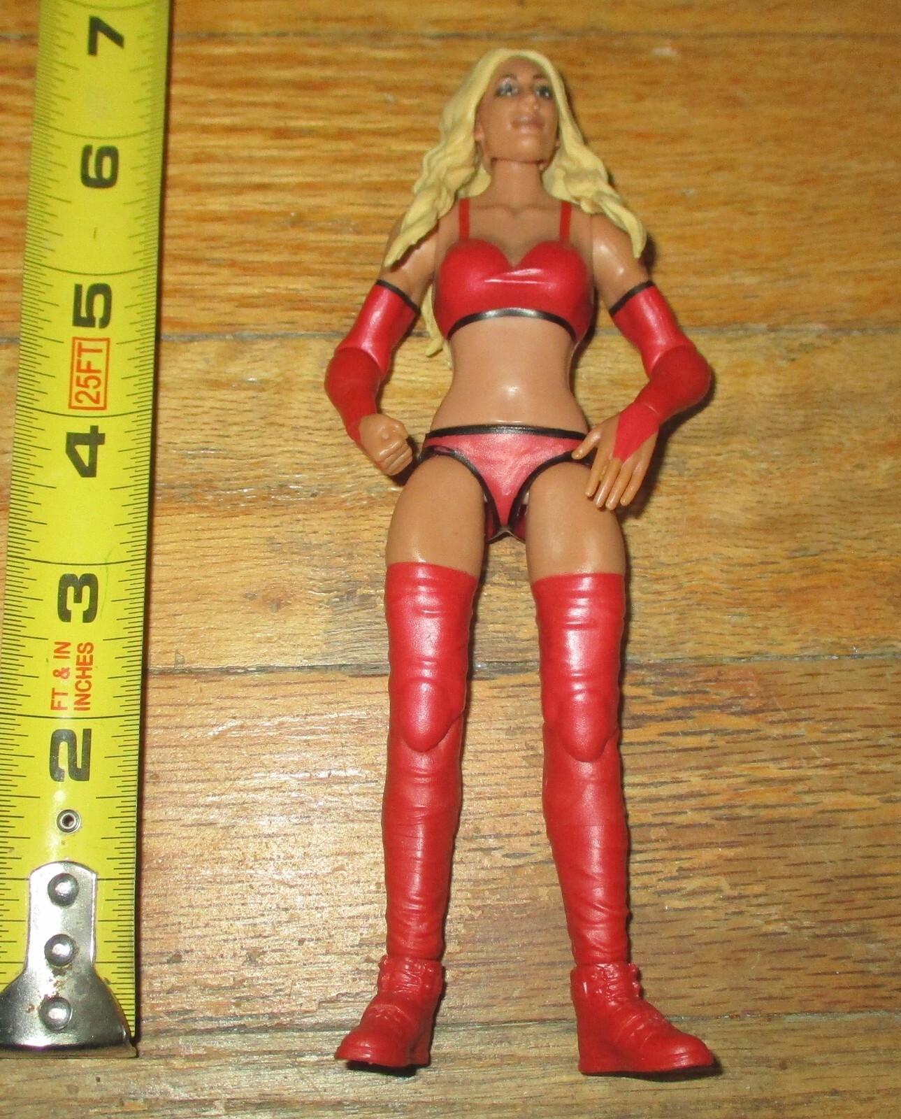 2022 WWE WWF Mattel Carmella Diva Basic Wrestling Figure Series 122 Red Woman