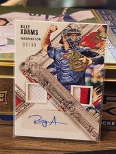 Riley Adams 2022 Diamond Kings DK Materials Dual Relic Auto Parallel /99 RC