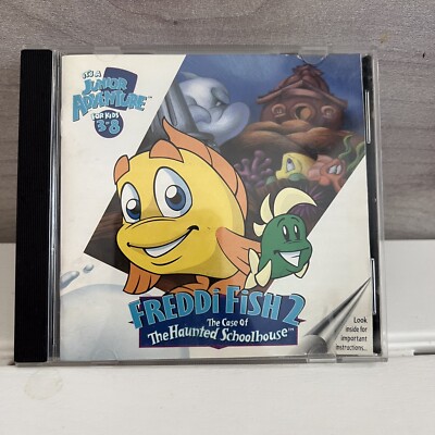 Freddi Fish 2: The Case Of The Haunted Schoolhouse PC Game | eBay