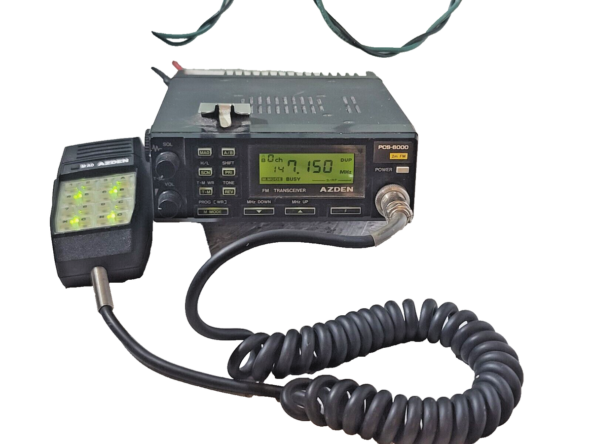 AZDEN Mobile VHF 2m FM Transceiver PCS-6000 w/AZDEN 499-21