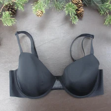 Maidenform Bra 36D Black Underwire Padded Adjustable Clasp Back