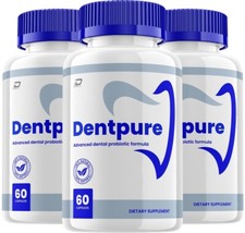 (3 Pack) Dentpure Dental Support Capsules, Dent pure Natural Tooth & Gum