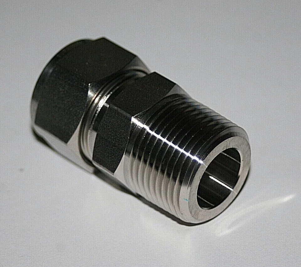 3/4 Tube OD x 3/4 MNPT 316ss Male Compression Fitting Superlok SMC-12-12N - Image 2 of 3