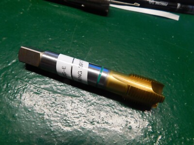 Guhring 7/8-14 UNF 2B HSS-E Plug Tap 4 Flute Green Ring TiN Coated