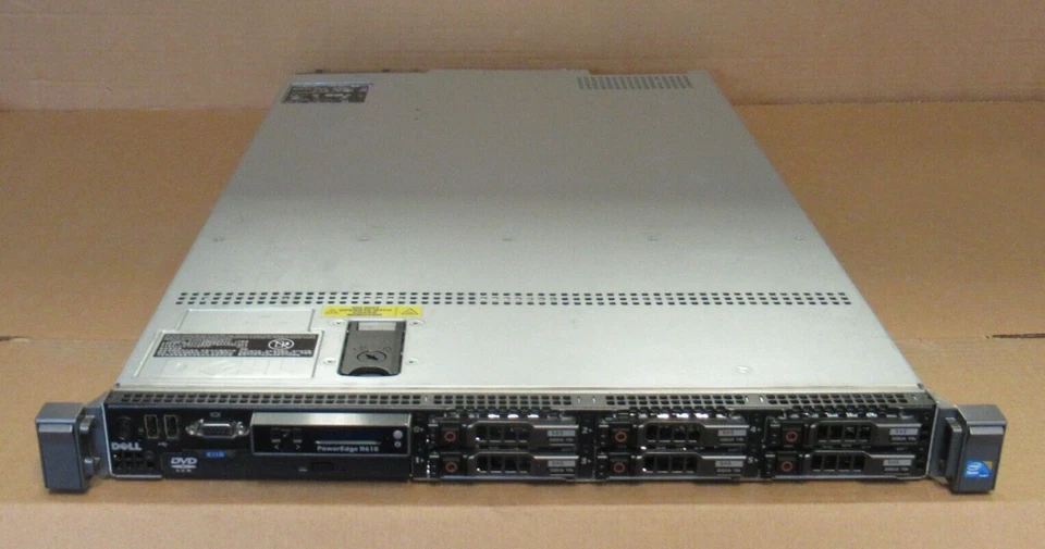 Dell PowerEdge R610 2x Xeon 6-Core X5670 2.93GHz 12GB Ram 6x 300GB HDD 1U Server - Image 2 of 3