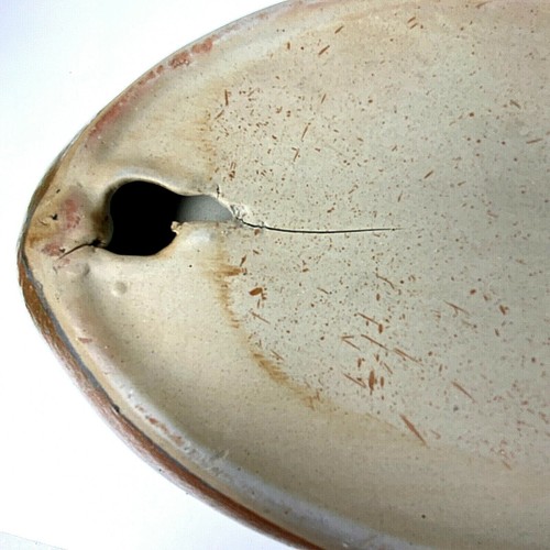 Pottery Bird Dish Planter Green Bird Bath Bowl Display Vintage - Picture 8 of 10