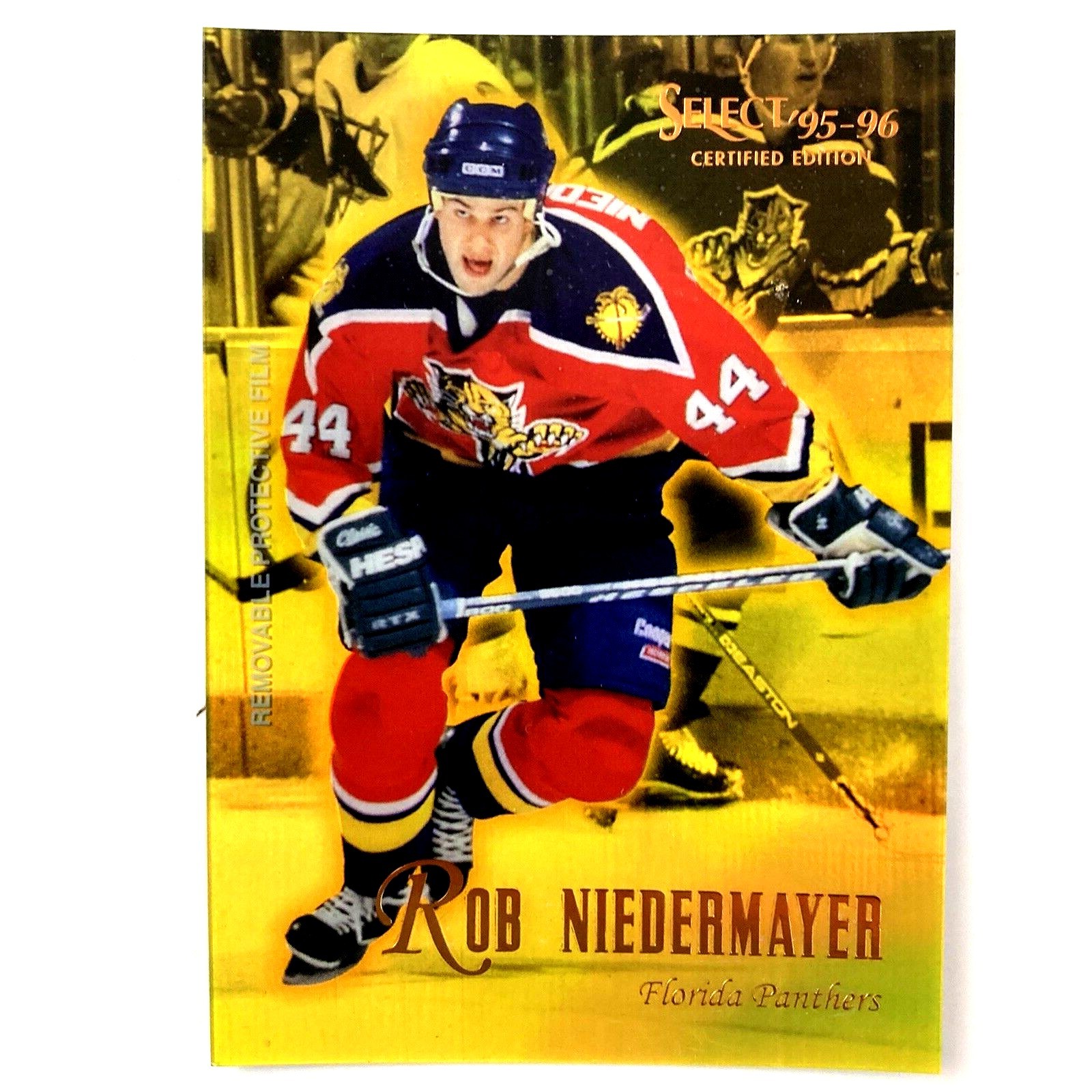 Rob Niedermayer 1995-96 Select Certified Mirror Gold #96 NHL Florida Panthers