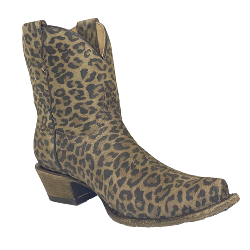 brown leopard print boots