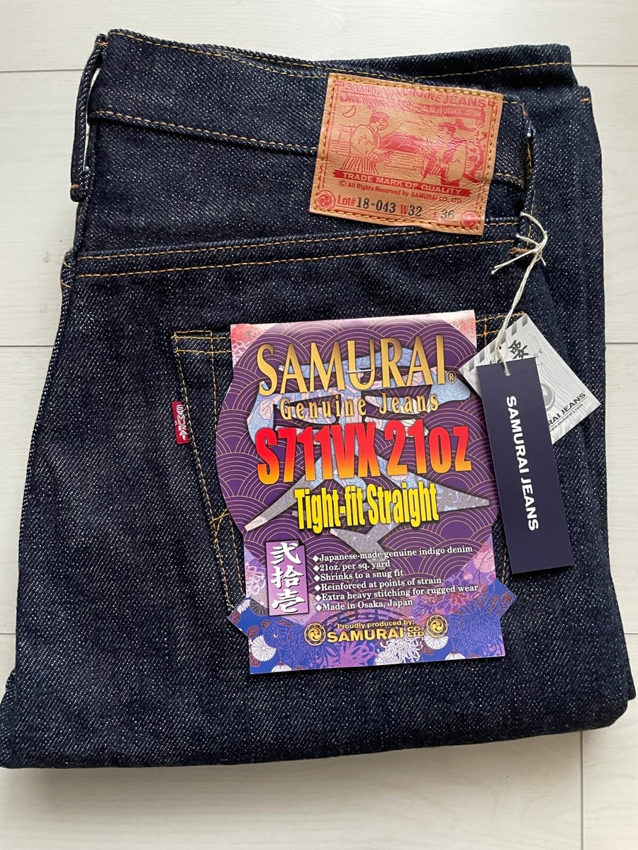 Samurai Jeans S711VX 21oz ZERO Tight fit Straight Limited Samurai Jeans S711VX 21oz ZERO Tight fit Straight Limited