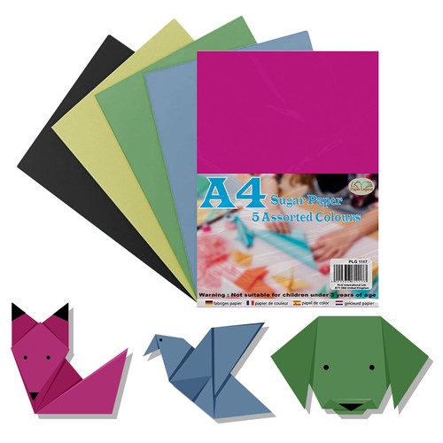 A4 Sugar Paper 70 GSM Assorted Colours Arts Crafts Scrapbook Origami School Kids - Picture 51 of 77