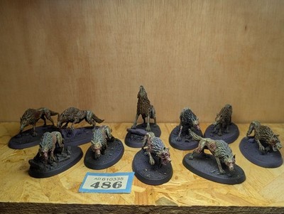 Soulblight Gravelords - Dire Wolves bemalt - Warhammer Age of Sigmar #486