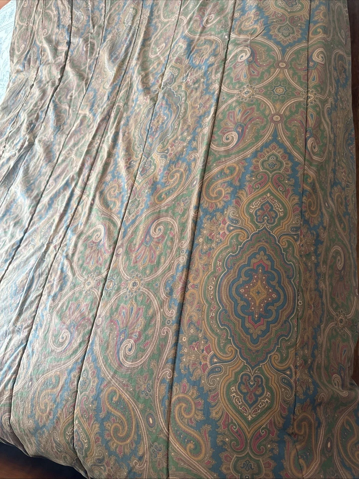 Ralph Lauren Brianna Elizabeth Twin Comforter Paisley Floral Reversible Bedding - Image 4 of 4