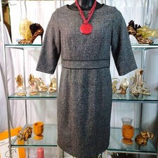 Vintage I.N. Studio San Fransico, Tailored Black/White Shift Dress, Size: 10
