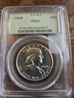 1959 FRANKLIN IN OGH HOLDER PCGS PR67